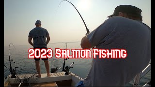 Manistique MI 2023 Salmon Fishing [upl. by Atkinson]