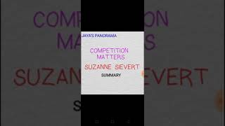 COMPETITION MATTERS BY SUZANNE SIEVERT  SUMMARY [upl. by Porush]