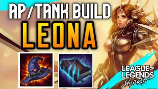 LEONA ApTank Build Gameplay Wild Rift Exe [upl. by Wasson]