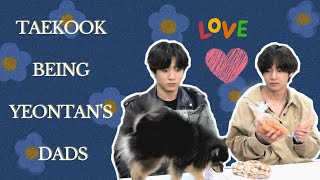 TAEKOOK being Yeontans Parents  A compilation of Taekook as Yeontans Dads [upl. by Sclar]