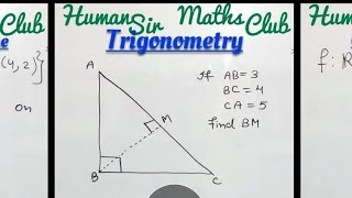 Perpendicular distance from a point to line Right Angle Triangle  Orthogonal Distance Geometry [upl. by Adneral158]