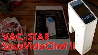 VACSTAR SousVideChef II  Unboxing  Sous Vide für den Hobbykoch [upl. by Asylem]