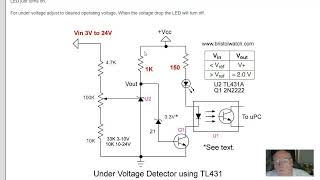 TL431 UnderVoltage OverVoltage Detection [upl. by Eelnayr]