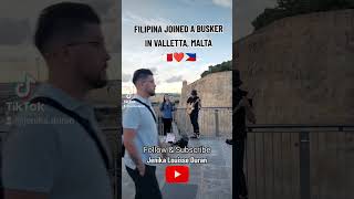 busking malta filipino tourist [upl. by Yborian]