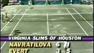 Chris Evert d Martina Navratilova  1987 Houston final [upl. by Ani663]