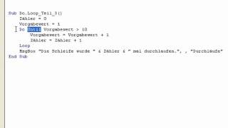 Access VBA Do Loop Schleife until vorgelagert [upl. by Inalaehak684]