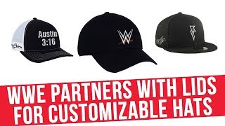 WWE Partners With Lids For Customizable Hats [upl. by Natehc]