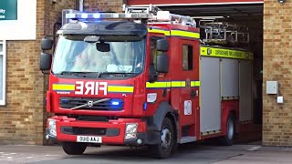 Hook Norton RETAINED pump turnout from Banbury Fire Station  Oxfordshire Fire amp Rescue Service [upl. by Naraa457]