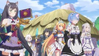 Princess Connect ReDive English Sub Princess Connect x Rezero Collab Event Cutscene [upl. by Hayne500]