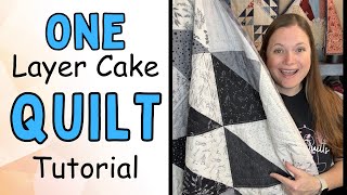 Make a One Layer Cake Quilt  Start to Finish Quilt Tutorial [upl. by Pip]