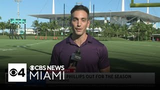 Dolphins Jaelan Phillips out for the season [upl. by Oniram]