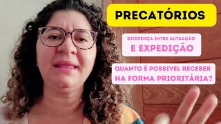 QUAL DIFERENÇA DE AUTUAÇÃO E EXPEDIÇÃO DO PRECATÓRIO EU PRECISO ABRIR UMA CONTA NOVA PARA RECEBER [upl. by Koffman]