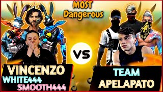 Vincenzo  White444  Smooth444  Badal ff VS Team Apelapato999 Clash Squad Custom Match 🇮🇳🇪🇺 vs 🇧🇷 [upl. by Anned763]