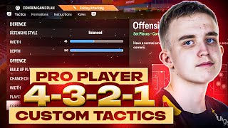 WORLD CHAMPION PRO PLAYER ANDERS VEJRGANG META 4321 FORMATION amp CUSTOM TACTICS  FC 24 ULTIMATE TEAM [upl. by Kimberlee]