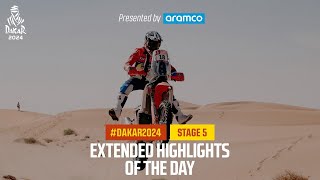 Extended highlights of Stage 5 presented by Aramco  Dakar2024 [upl. by Htebzile]