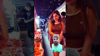 Hungry girl funny comedy indiansinthailand fun food [upl. by Oicnerolf]