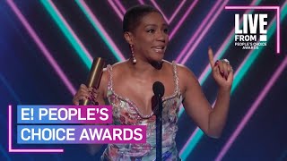 Tiffany Haddishs Uplifting Speech After Winning Movie Star of 2020  E People’s Choice Awards [upl. by Enohsal56]