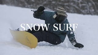 【SNOWSURF】スノーサーフ カービングターン カズマ スノーボード [upl. by Teerpnam687]