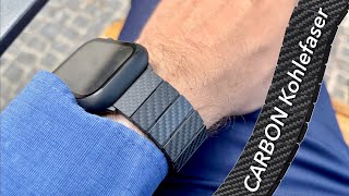 Pitaka Apple Watch CARBON Kohlefaser Gliederarmband im Test Edel amp besonders oder besonders unnö [upl. by Gnov]