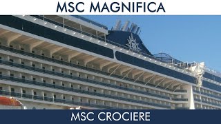 Departure of Cruise Ship MSC MAGNIFICA in Bari MSC Crociere  HD [upl. by Hedwiga]