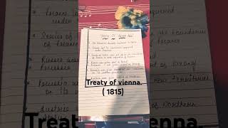 Treaty of Vienna 1815 history  Class 10 History Chapter 1 [upl. by Riem]