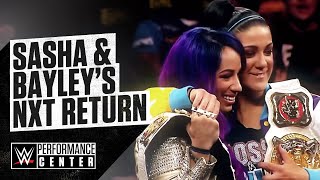 WWE Superstars SASHA BANKS and BAYLEY Return to NXT [upl. by Haleemak974]