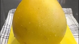 ▶️ THIS IS HOW I PEEL SWEET HONEY POMELO Fruits yummy [upl. by Hafeetal421]