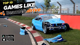 TOP 10 Best Realistic Car Crash Simulator Games like BeamNG Drive for Android amp iOS 2024 • Car Games [upl. by Dnomsaj808]