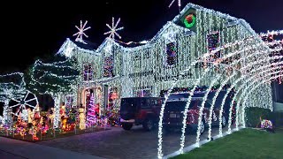 Casas decoradas de Navidad con100 mil luzes en Winter Garden Florida [upl. by Dranel669]