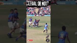 Is This Tackle Legal in Rugby 🏉🤔 [upl. by Narruc347]