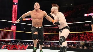 John Cena vs Sheamus Raw Sept 14 2015 [upl. by Colvin]