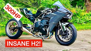 INSANELY MODDED 300WHP NINJA H2 OVERVIEW GARAGE UPDATE [upl. by Karlie]