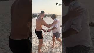 Carl Froch and Gareth A Davies play fighting in Dubai [upl. by Ecniv]