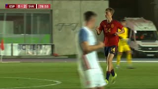 Dean Huijsen VS Eslovaquia U21 Debut With Spain [upl. by Rivy905]