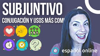 Aprende español SUBJUNTIVO  Conjugación del presente y usos más comunes [upl. by Inalej]