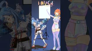 Dancing to MIRAGE with smol KoboKanaeru  miragechallenge shorts [upl. by Prussian]