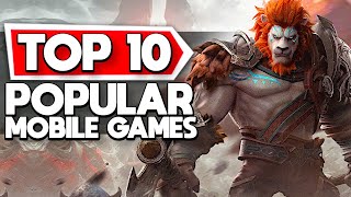 Top 10 Popular Mobile Games Worth Playing Android  iOS [upl. by Ynatterb]