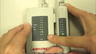 昶瑞 21656900 Lan Cable Tester 網路線電話線測試器 操作說明 ┃ 快速檢測RJ45RJ11RJ12 線材是否正常開路短路錯位 [upl. by Ellekram261]