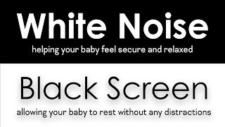 Baby Sleep White Noise Black Screen  Womb Sounds Soothe Crying Colicky Infant [upl. by Holladay366]