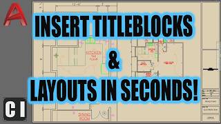 How To Insert a TITLEBLOCK in AutoCAD like a PRO [upl. by Melgar63]