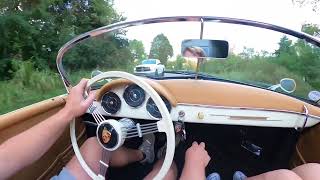 Porsche speedster replica driving [upl. by Ardnuasak]