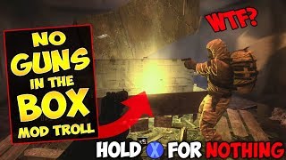 NO WEAPONS IN THE MYSTERY BOX MOD Zombie Mod Trolling [upl. by Htebharas]