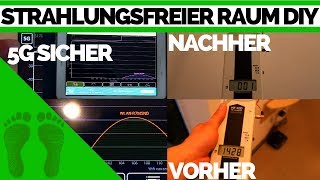 5G sicheres Zimmer  Abschirmfarbe Test HF Messgerät  Faradayschen Käfig selber bauen  Earthing [upl. by Nitniuq512]