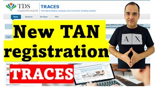 Traces Website registration as Deductor for first time TDS Login New Registration with TAN [upl. by Ainesy745]