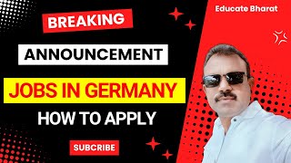 Jobs in Abroad  Jobs in Germany  युवकयुवतींनो जर्मनीमध्ये नोकरी हवी आहे का  Jobs opportunities [upl. by Ynor]