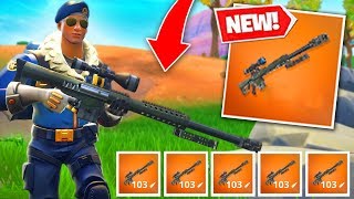 Fortnite HEAVY SNIPER is OP Can you handle THIS Fortnite Battle Royale Update [upl. by Enitsyrk]