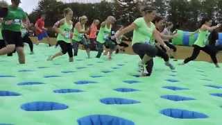 Insane Inflatable 5K At UMass Dartmouth [upl. by Enayr]