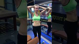 Gym Workout Sweaty ABS Show fitnessmodel powerfulwomen fitnessmotivation fitness [upl. by Ludovika444]