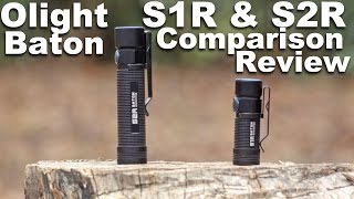 Flashlight Comparison Review The Olight S1R V2 and S2R EDC USB Rechargeable [upl. by Aihseym]