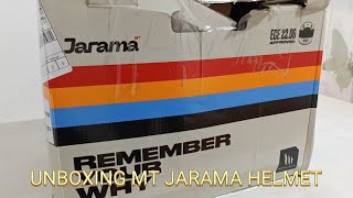 UNBOXING MT HELMETS JARAMA WHITE 68TH ANNIVERSARY EDITION [upl. by Araet101]